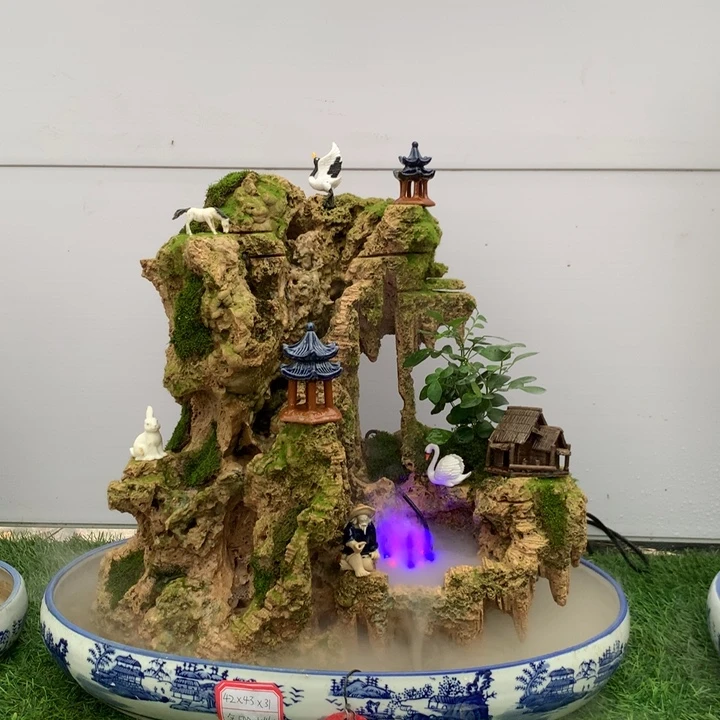吸水石假山上水石