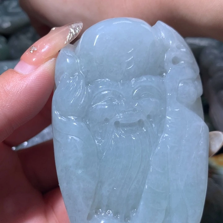 翡翠未镶嵌颈饰保真天然A货翡翠