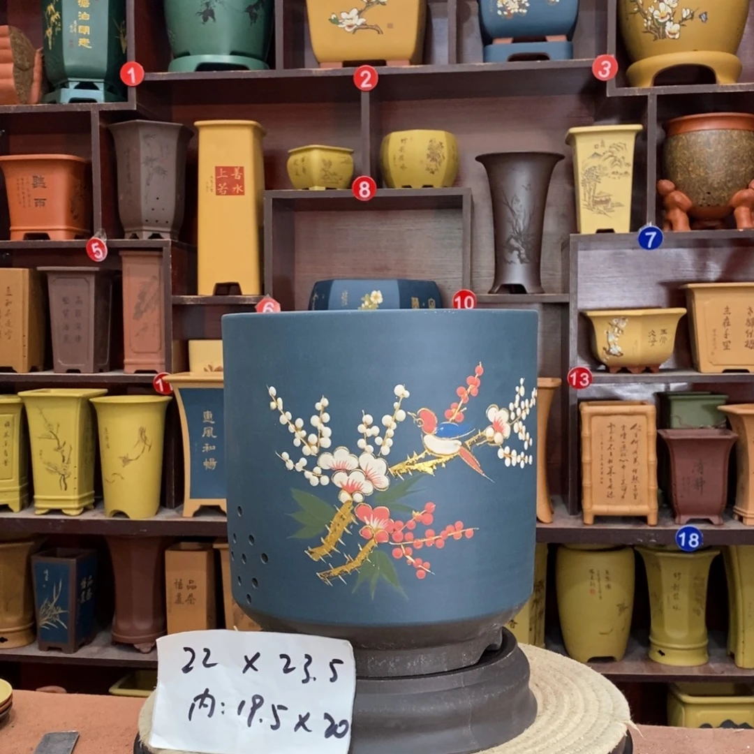 紫砂艺术紫砂花盆