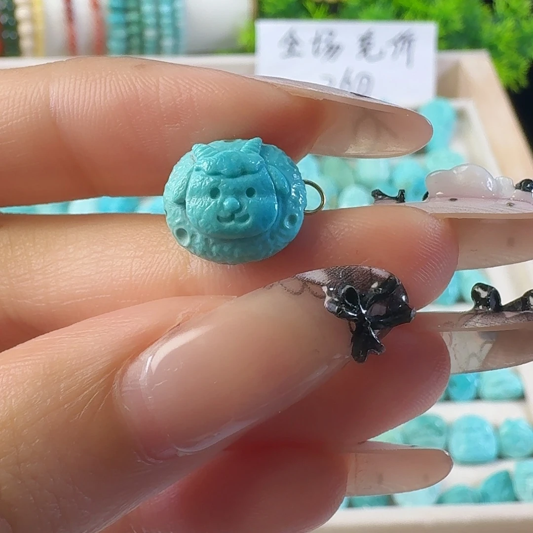 绿松石未镶嵌吊坠(不含链)