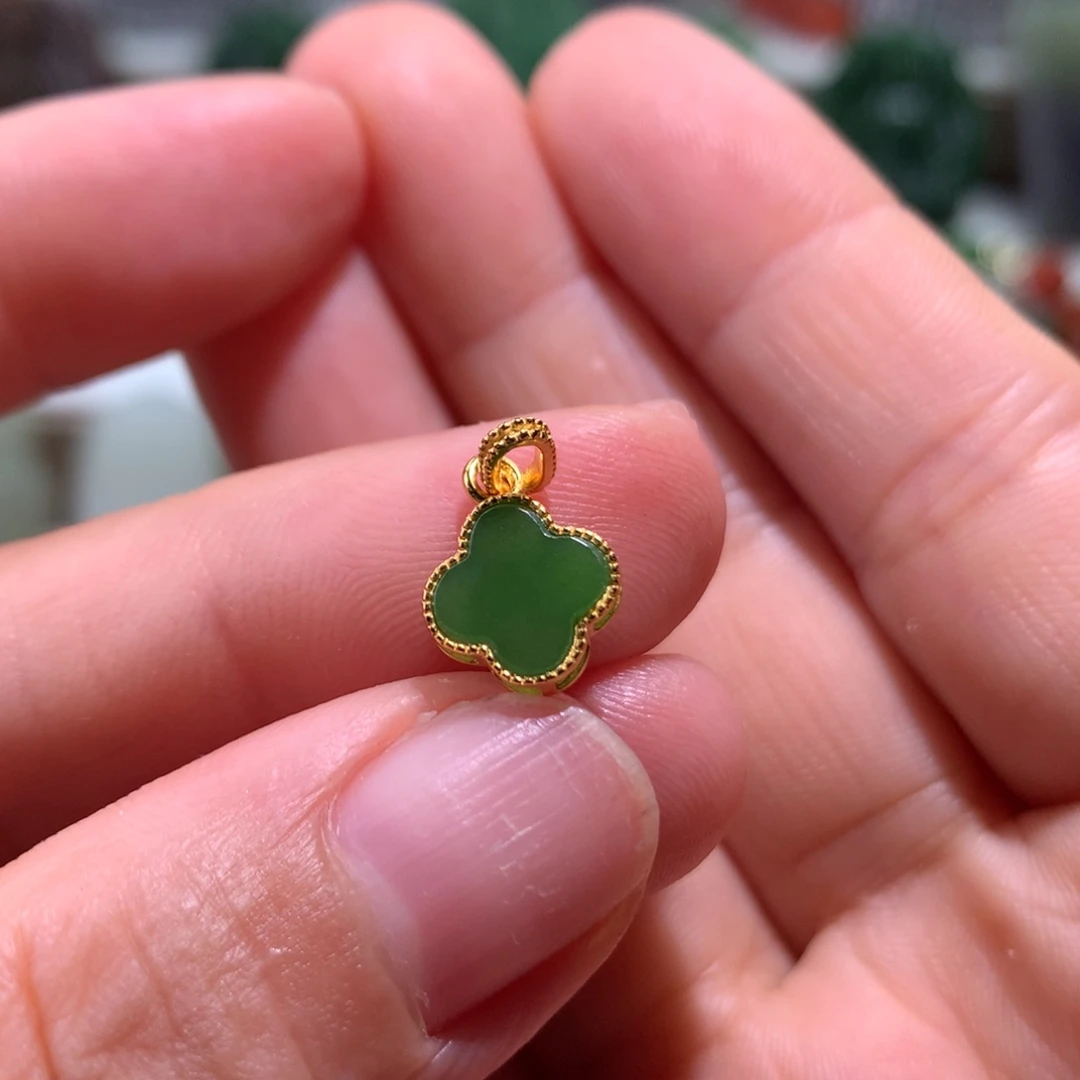 颈饰银S925镶嵌和田玉