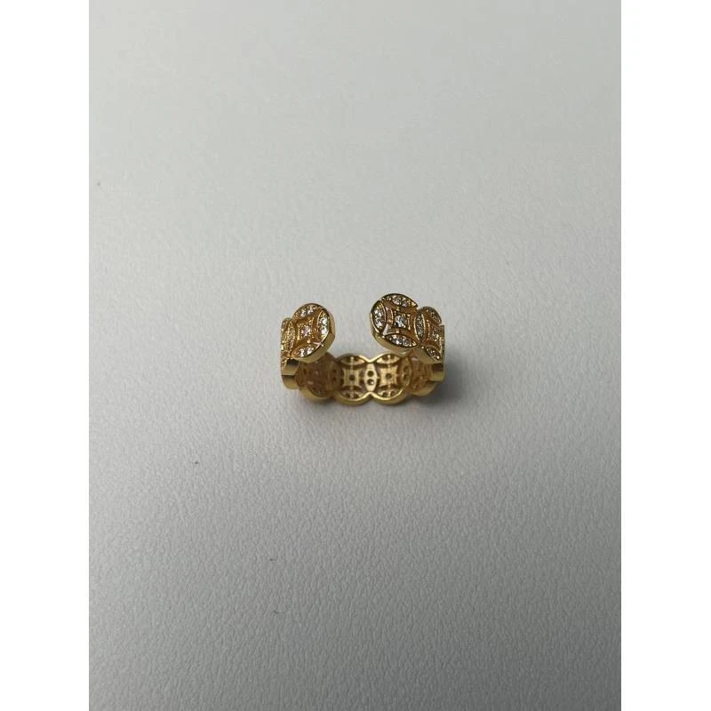 J0031 满钻五帝钱精品戒指