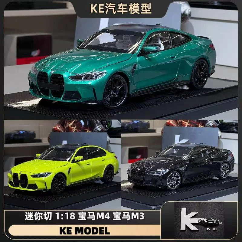 迷你切Minichamps1:18宝马M4M3合金全开汽车模型摆件跑车模型礼物