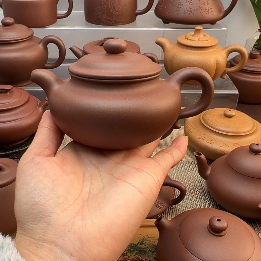 紫砂茶壶底槽清仿古壶