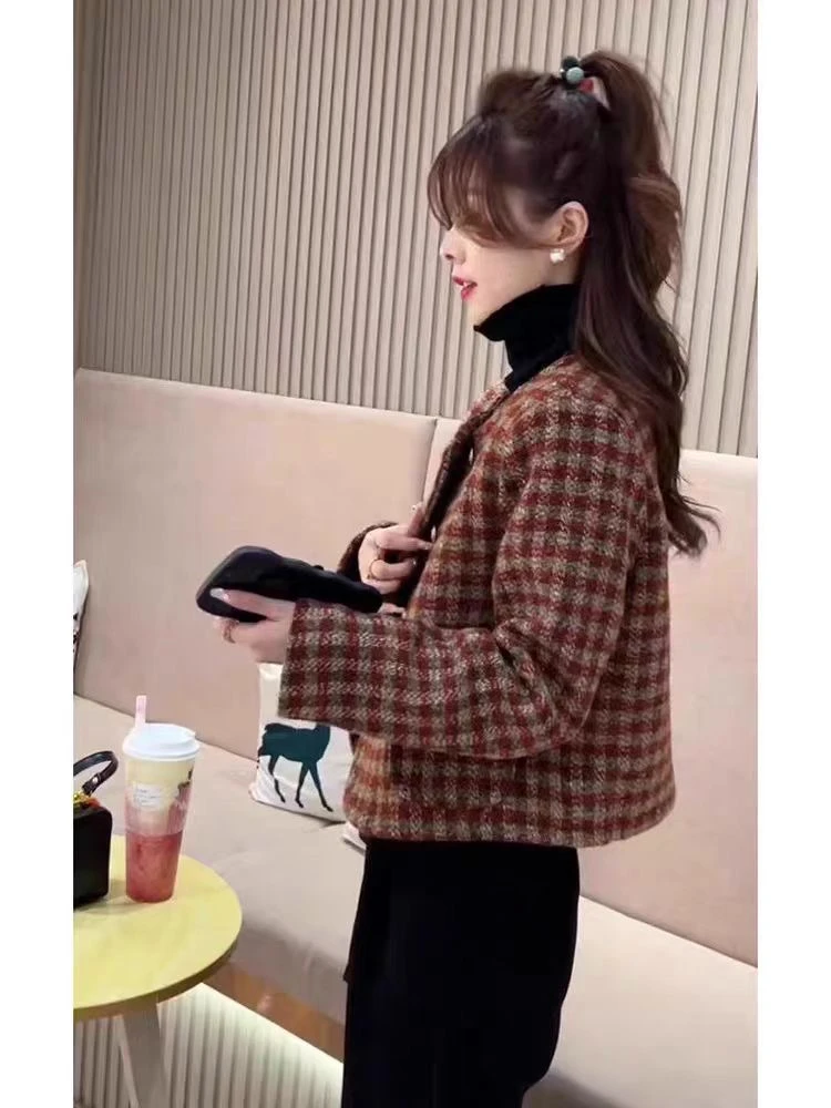 小香风格香风短外套2024小个子新款气质名媛设计春秋夹克上衣短款