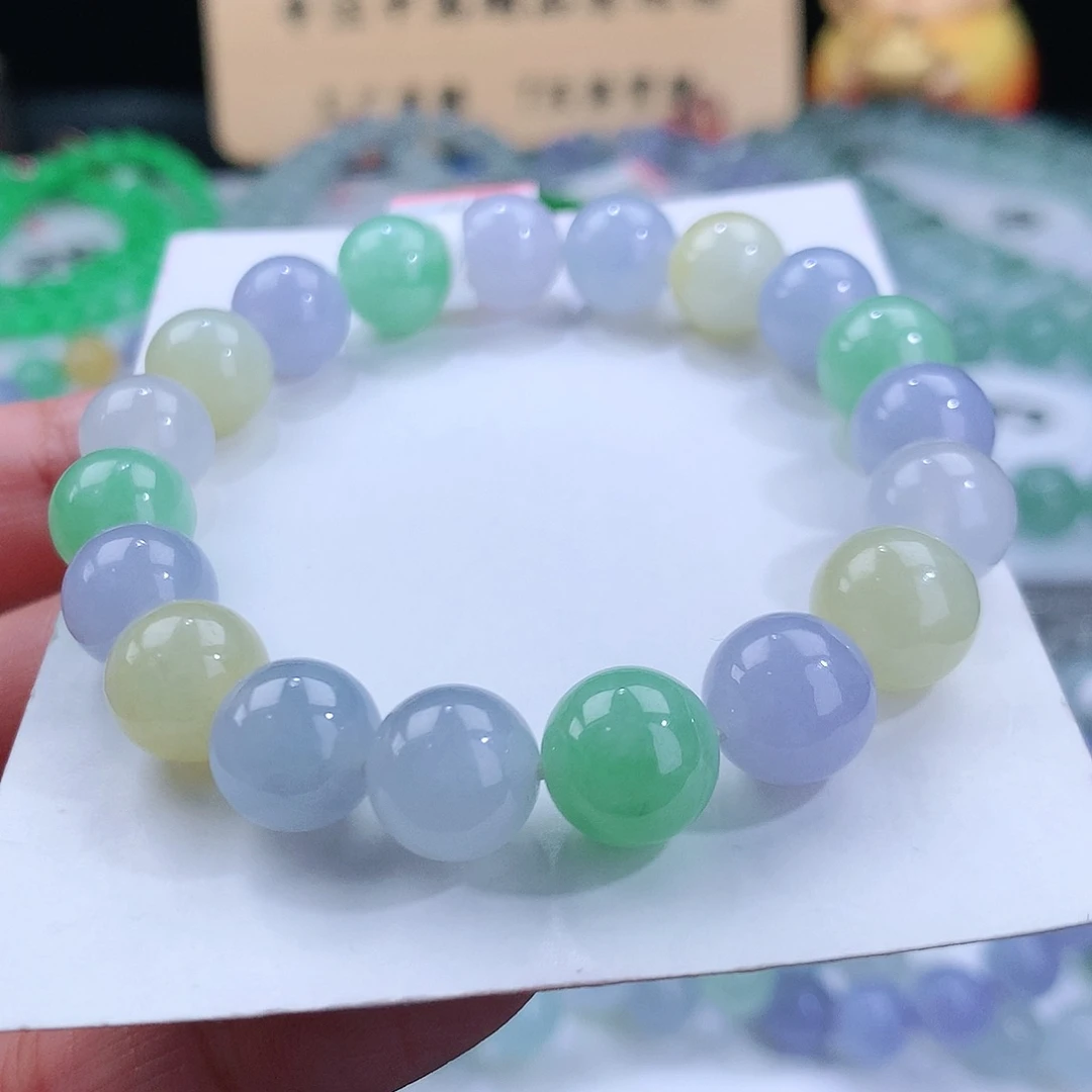 翡翠手链未镶嵌卡10mm