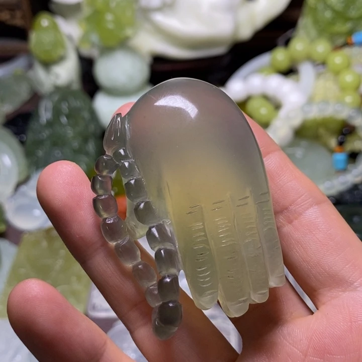 岫玉未镶嵌岫玉颈饰