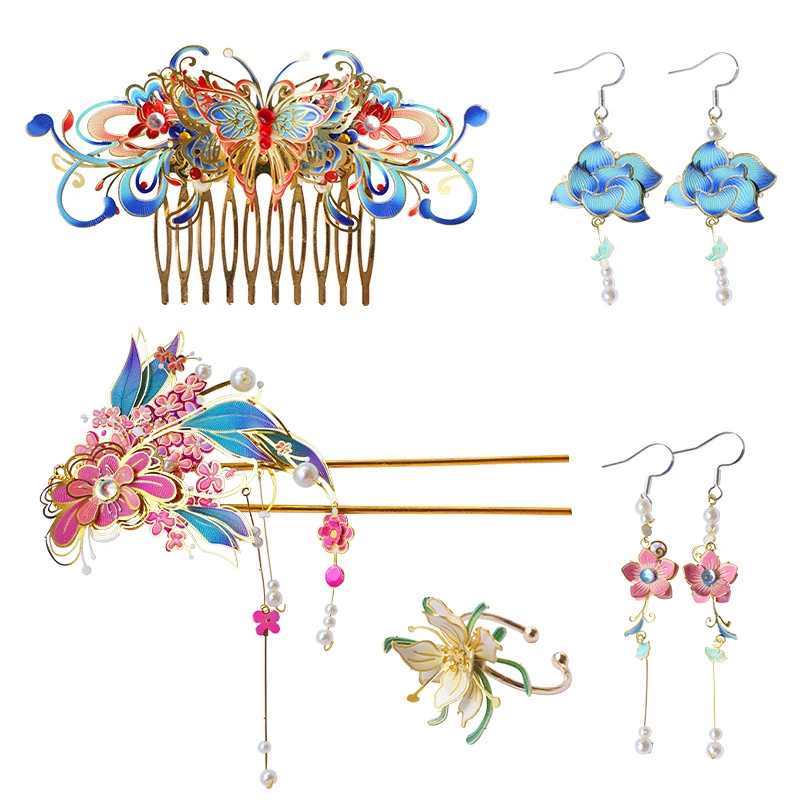 14周岁以上发簪子立体宿汉服拼图花间diy送女友金属手工拼装可佩