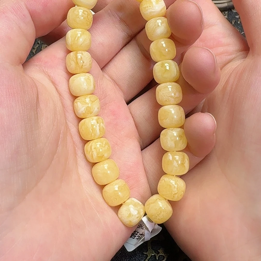 琥珀颈饰未镶嵌tx94妖花手串