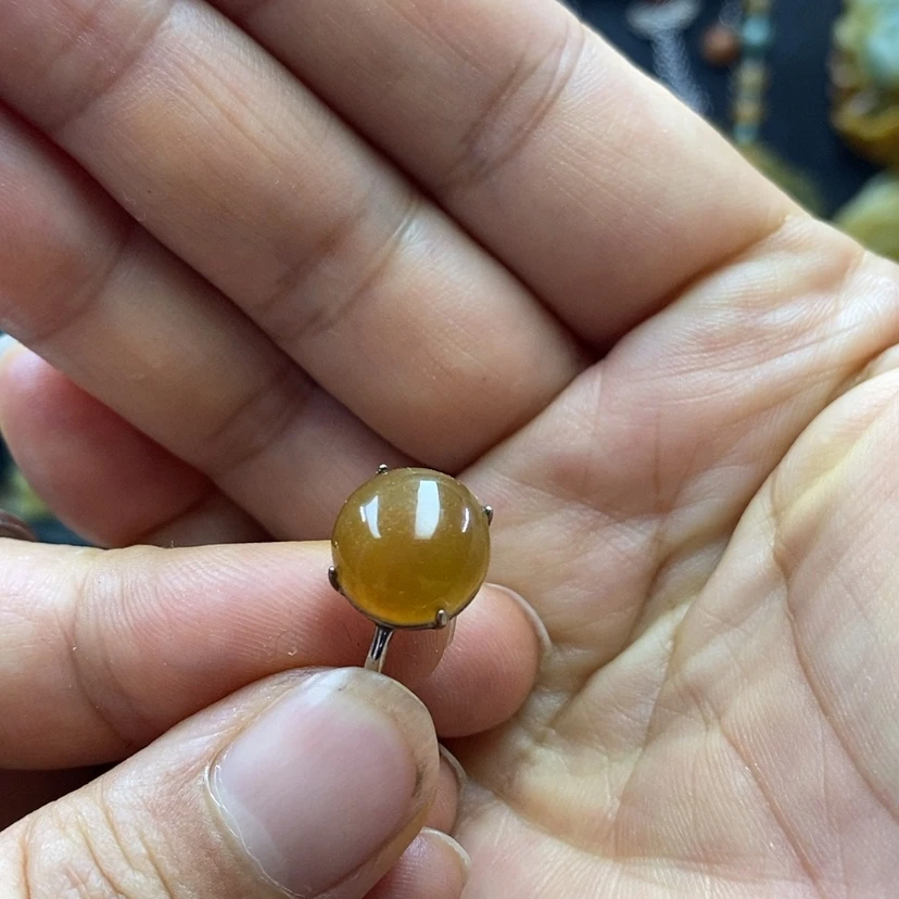 【闪购商品】蛇纹石玉未镶嵌戒指