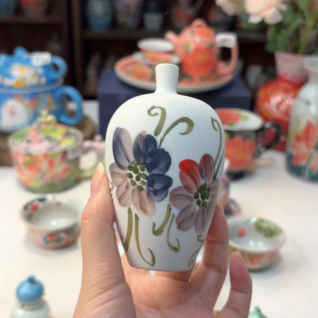 景德镇手绘高温釉下彩陶瓷茶具