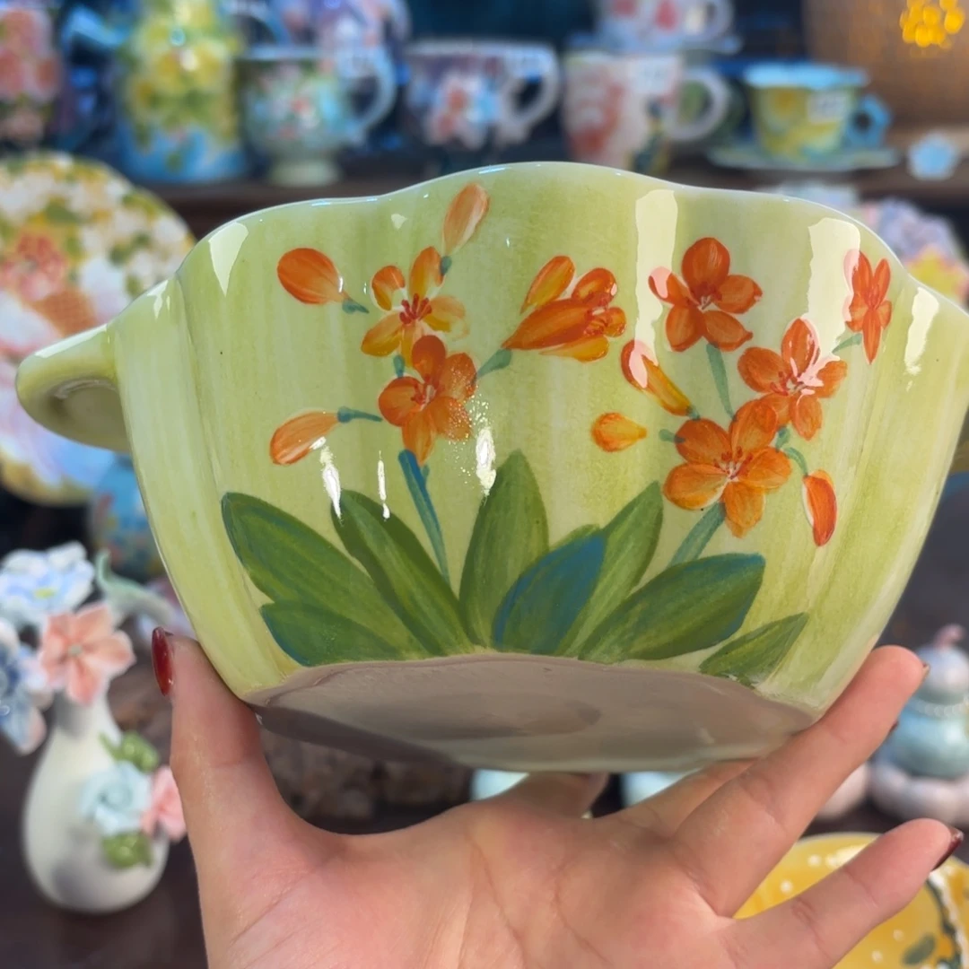 景德镇手绘高温釉下彩陶瓷茶具