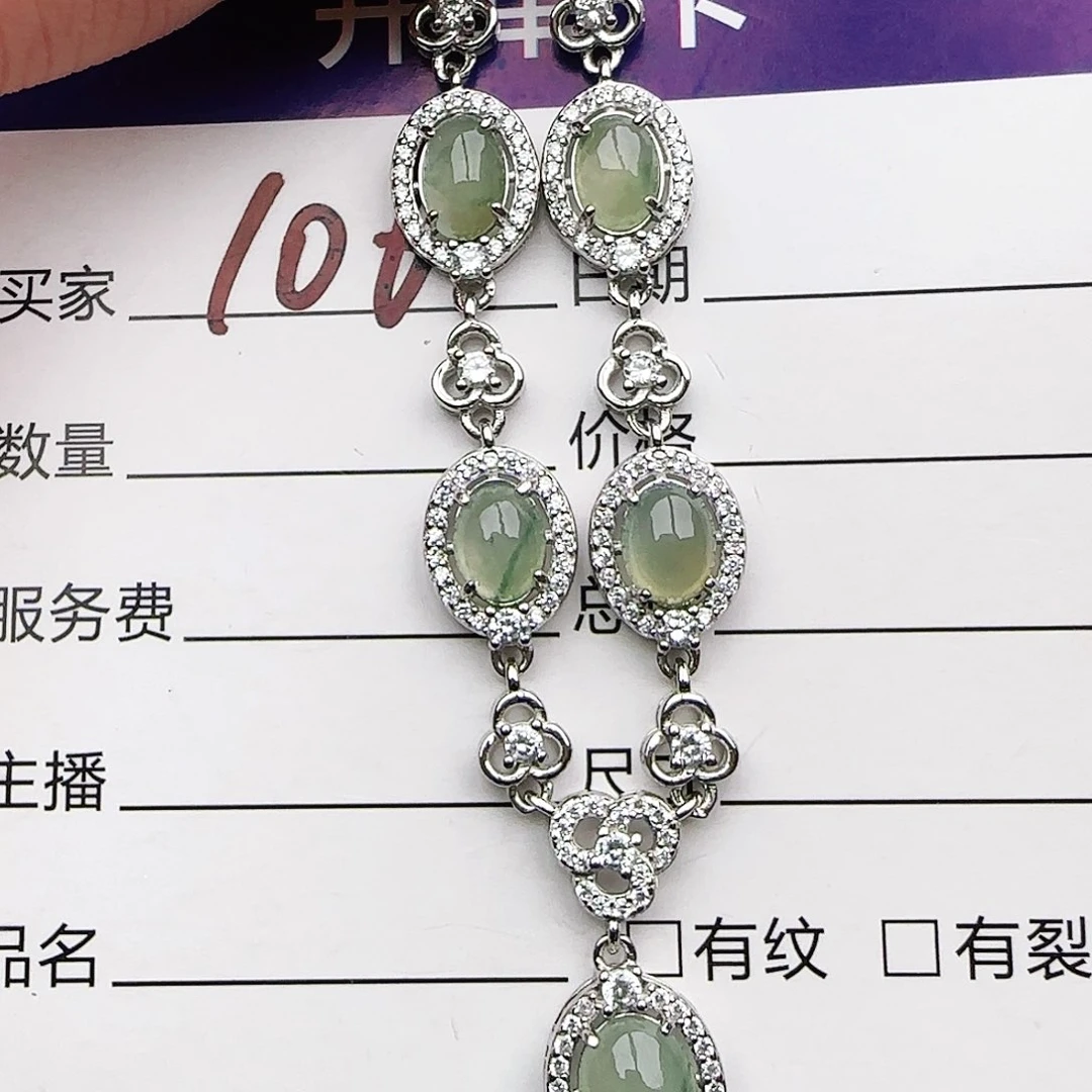 银S925镶嵌戒指翡翠戒指