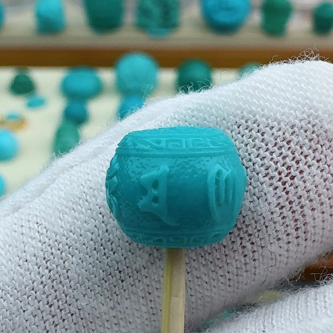 绿松石六字10未镶嵌