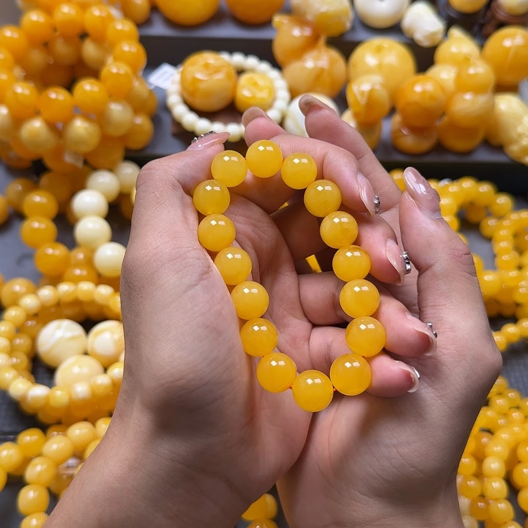 未镶嵌蜜蜡珠宝奇石13mm