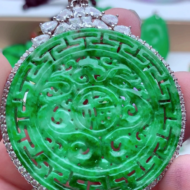翡翠未镶嵌吊坠(不含链)