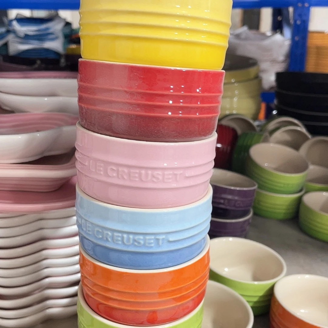 瓷微瑕陶瓷餐具家用 六个带礼盒