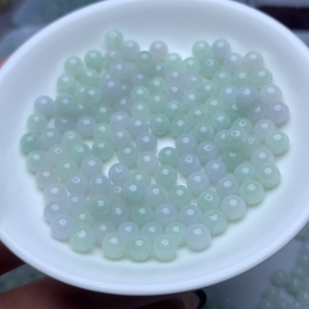 散珠翡翠卡6.4冰绿白50个