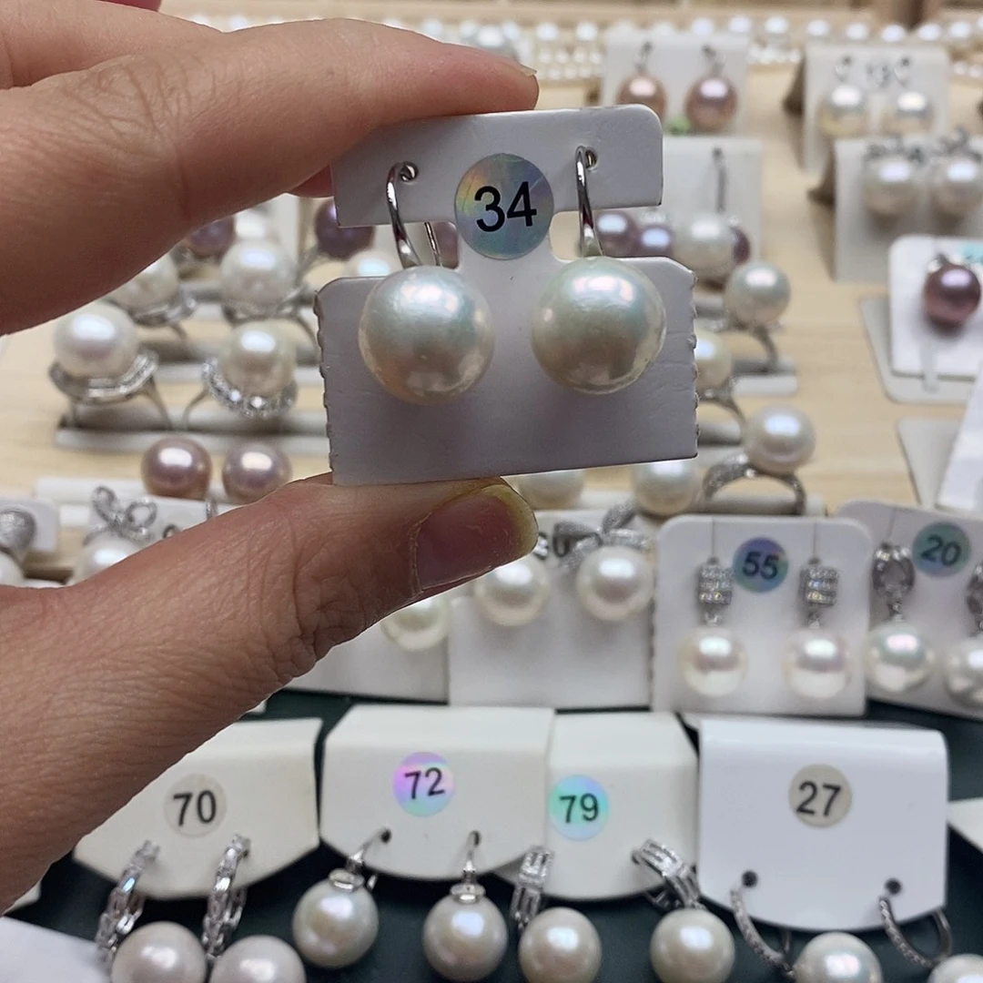 淡水珍珠银S925镶嵌颈饰