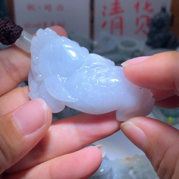 翡翠未镶嵌颈饰保真天然A货翡翠