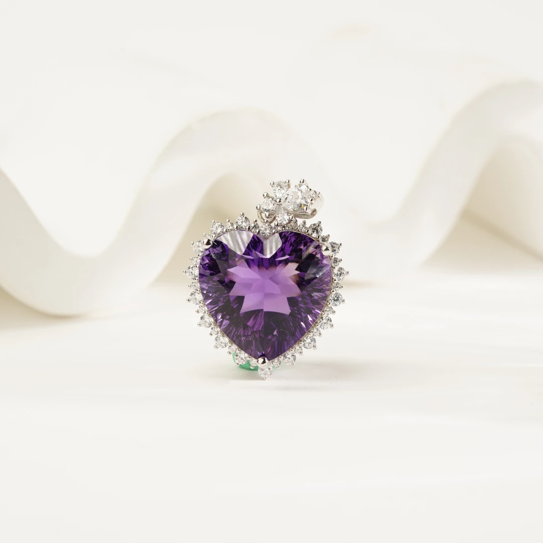 【小北好物】S925银紫水晶吊坠约18*18mm【多样性发一】-17QH161X319