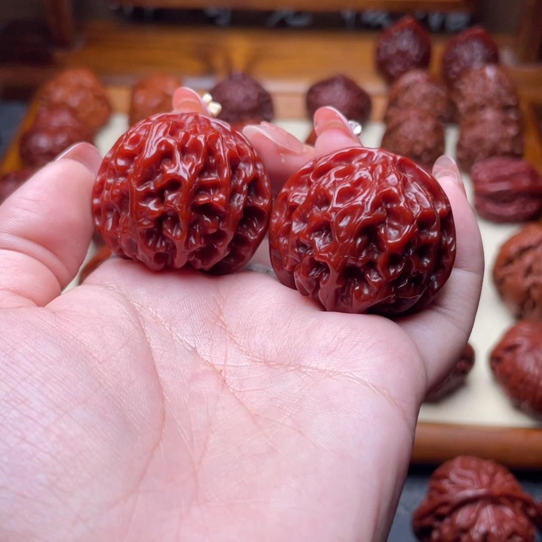 文玩核桃吊坠文玩核桃 手把件 苹果圆