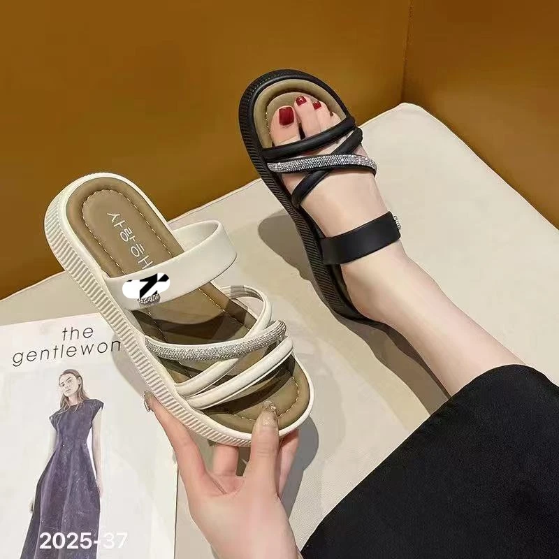 休闲松紧带凉鞋一字带凉鞋 2025-37