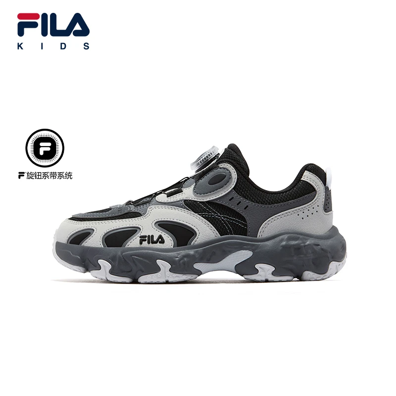 【斐乐儿童飓风鞋】25年秋冬季新中大童时尚运动复古跑鞋K15B541106