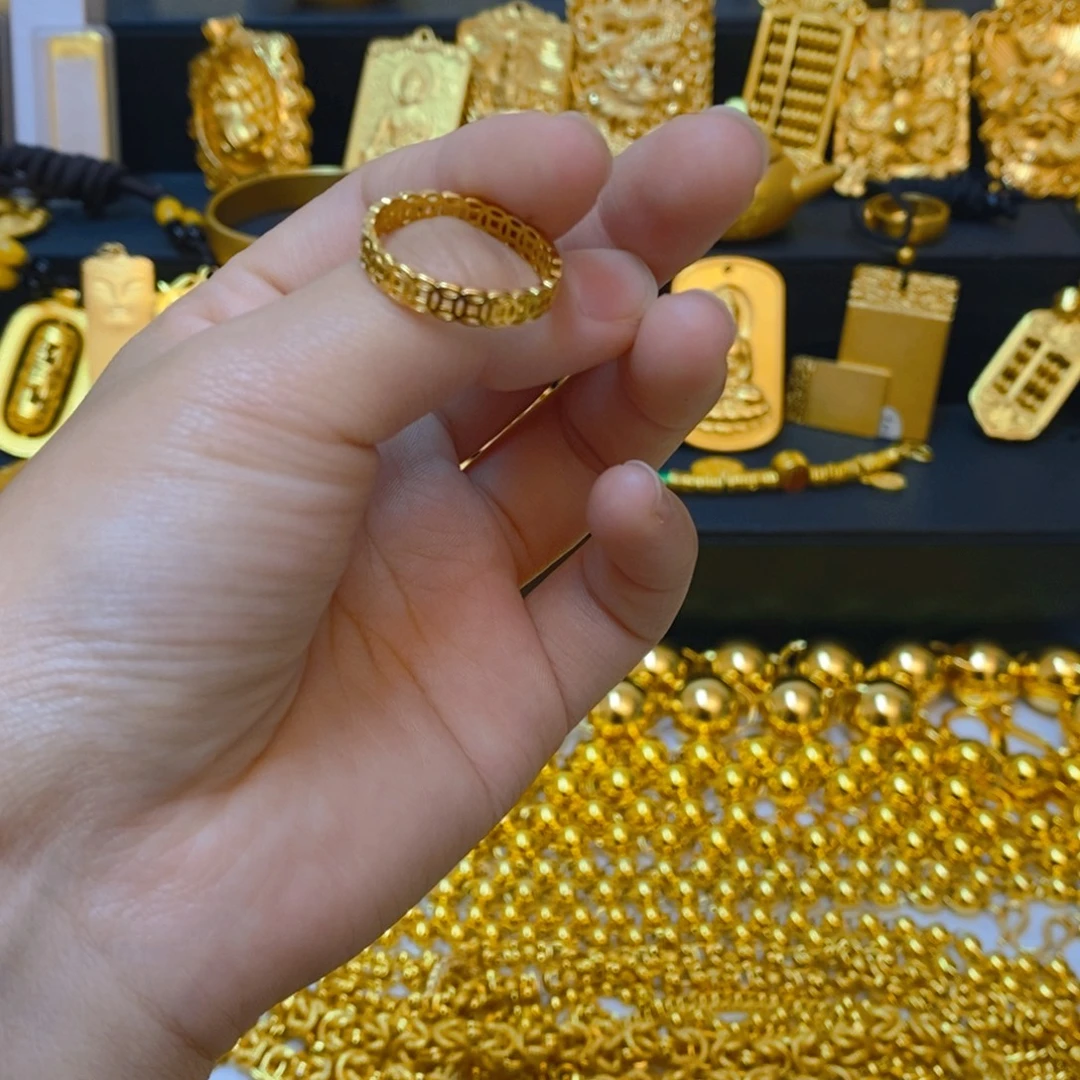 合金无铜钱戒指9号圈口