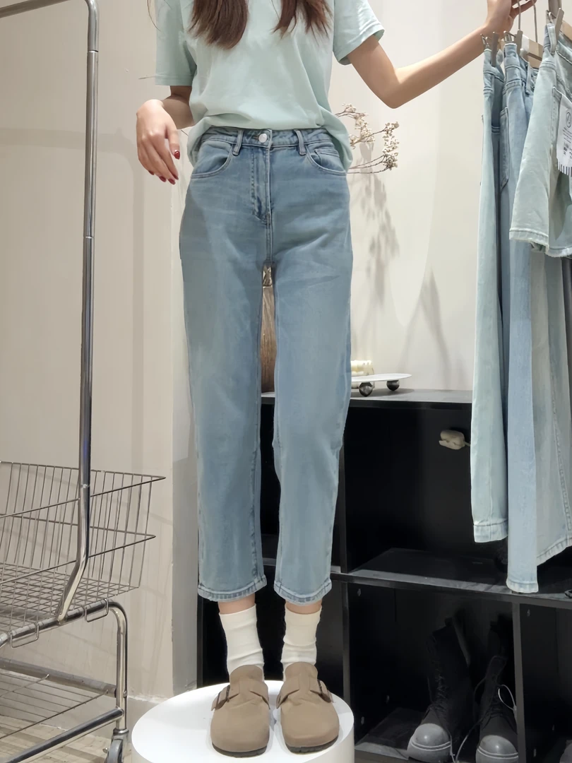 新【6603】玛克图家 春夏款 四面弹  小个子弹力烟管法棍裤