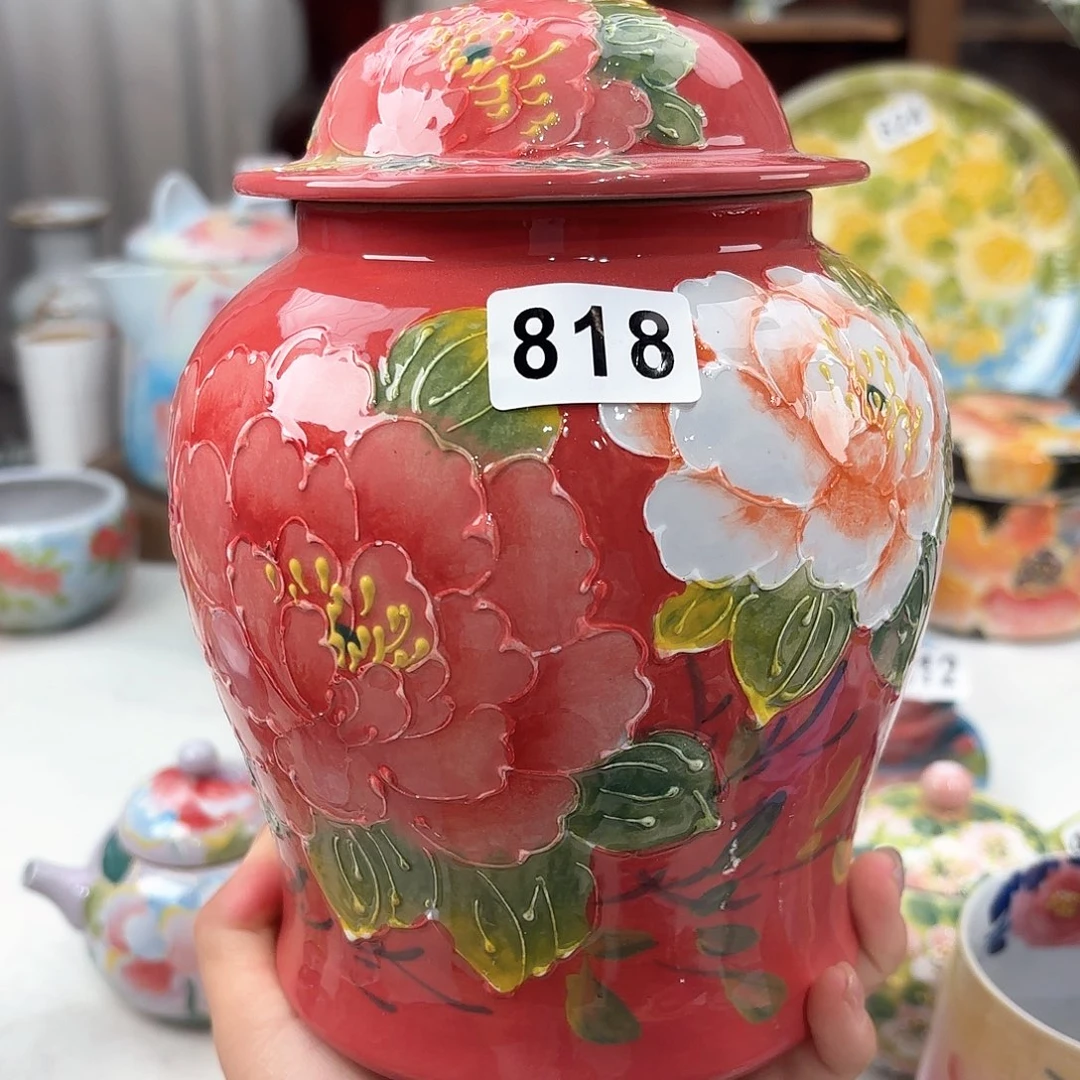 爱***景德镇手绘高温釉下彩陶瓷茶具
