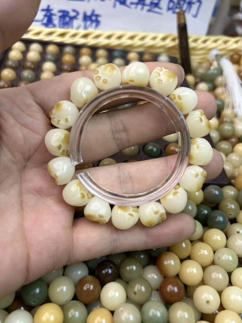 炭烧猫爪菩提手串天然菩提子可盘玩文玩手串