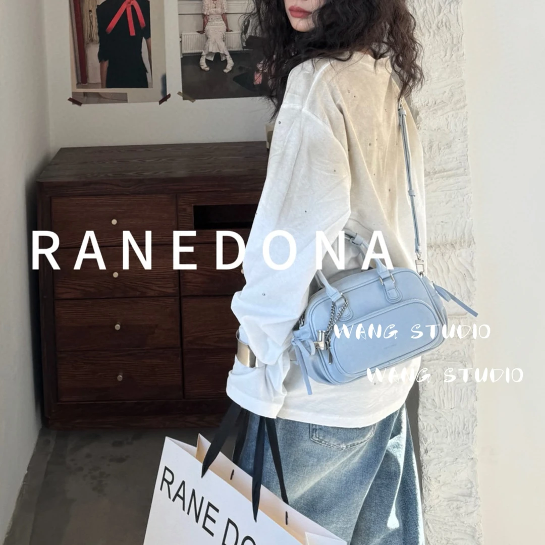 调调包包WANG STUDIO【Ranedona 小众设计款 天空蓝MINI保龄球】