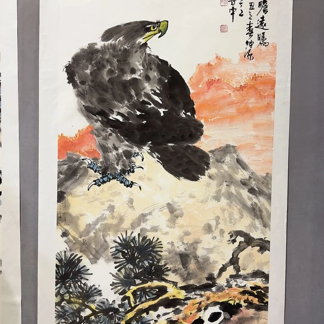 国画亲笔手绘放心去藏