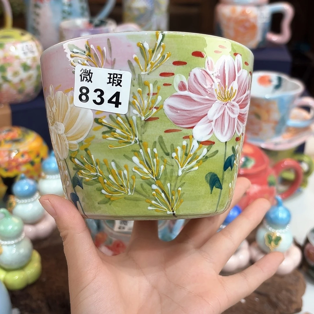景德镇手绘高温釉下彩陶瓷茶具