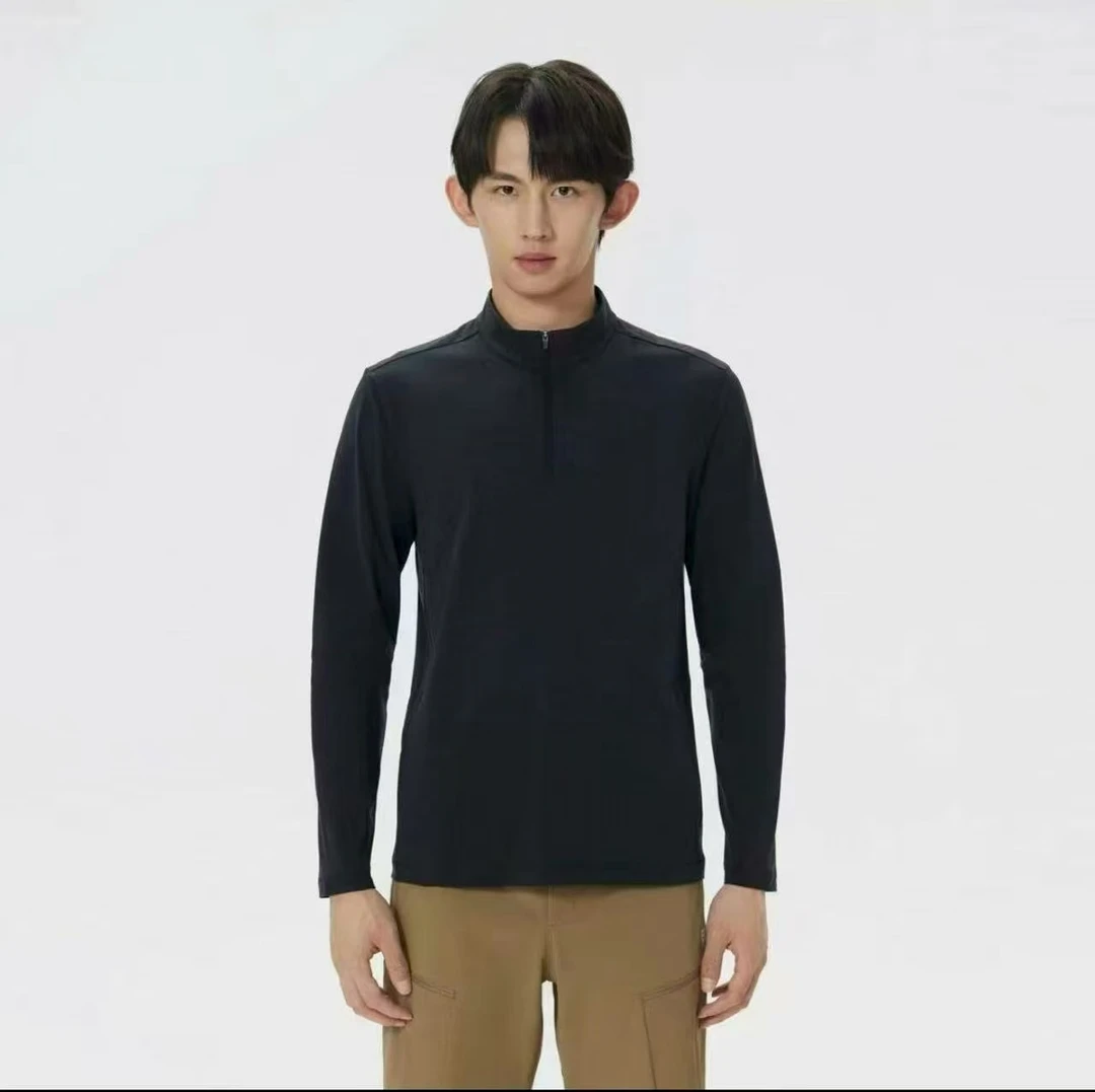 【加绒款】25年新款 【KL半拉链】 男士长袖户外套头潮流舒适保暖