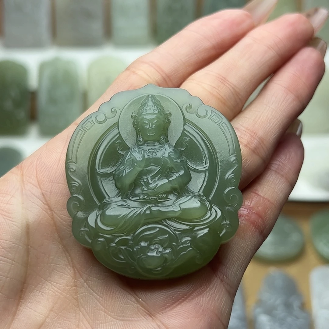 和田玉未镶嵌颈饰