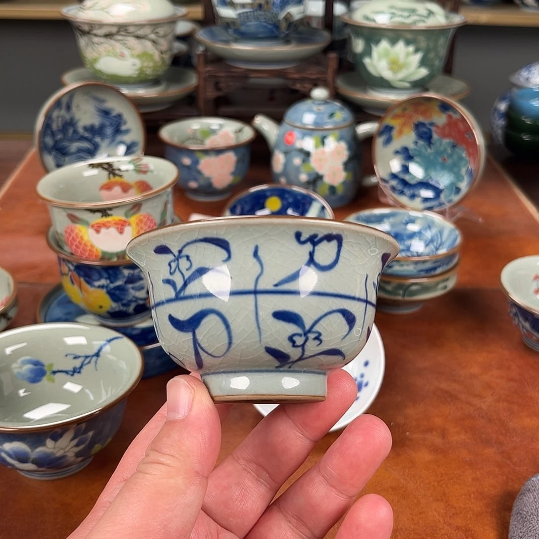 主人杯景德镇陶瓷压手杯