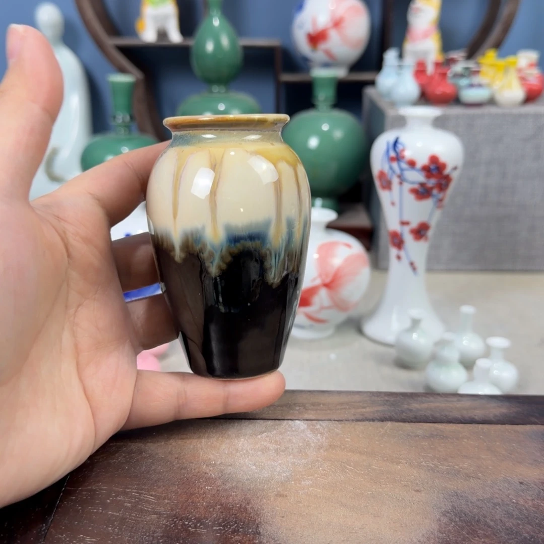 陶瓷手工小花器摆件