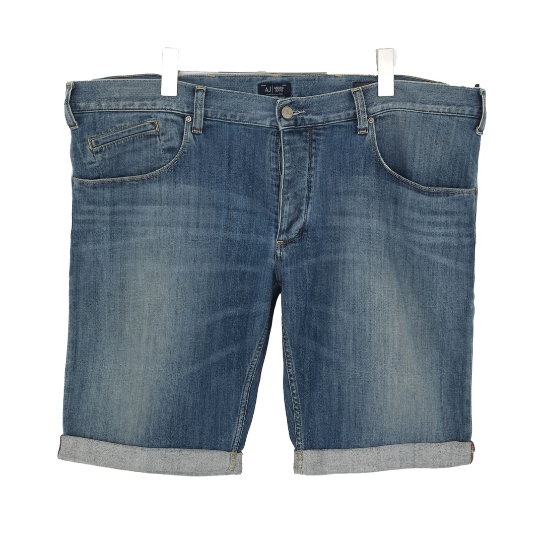 GIORGIO ARMANI/阿玛尼 AJ夏季男士牛仔短裤 A6S137B