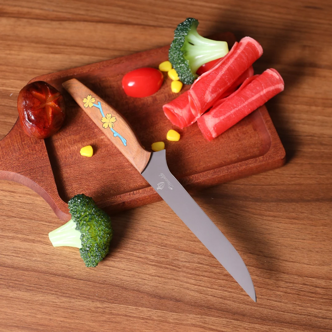 镀钛钢蒙古刀屠宰刀专业剔骨刀剔骨专用刀折叠锻造锻打不