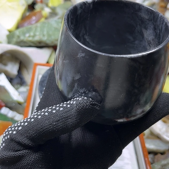 和田玉9K金镶嵌珠宝奇石