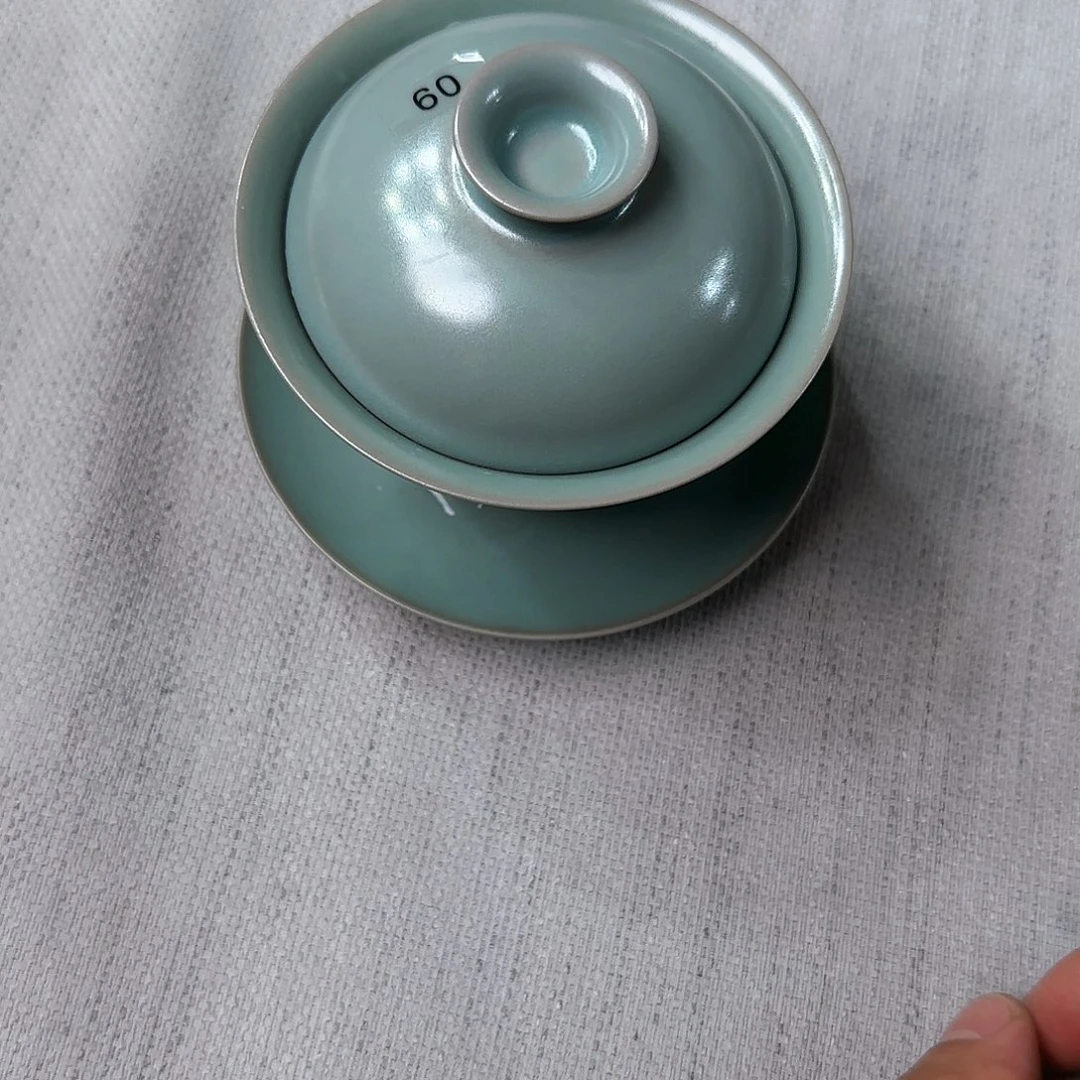 我***吗盖碗原矿三才微瑕原矿