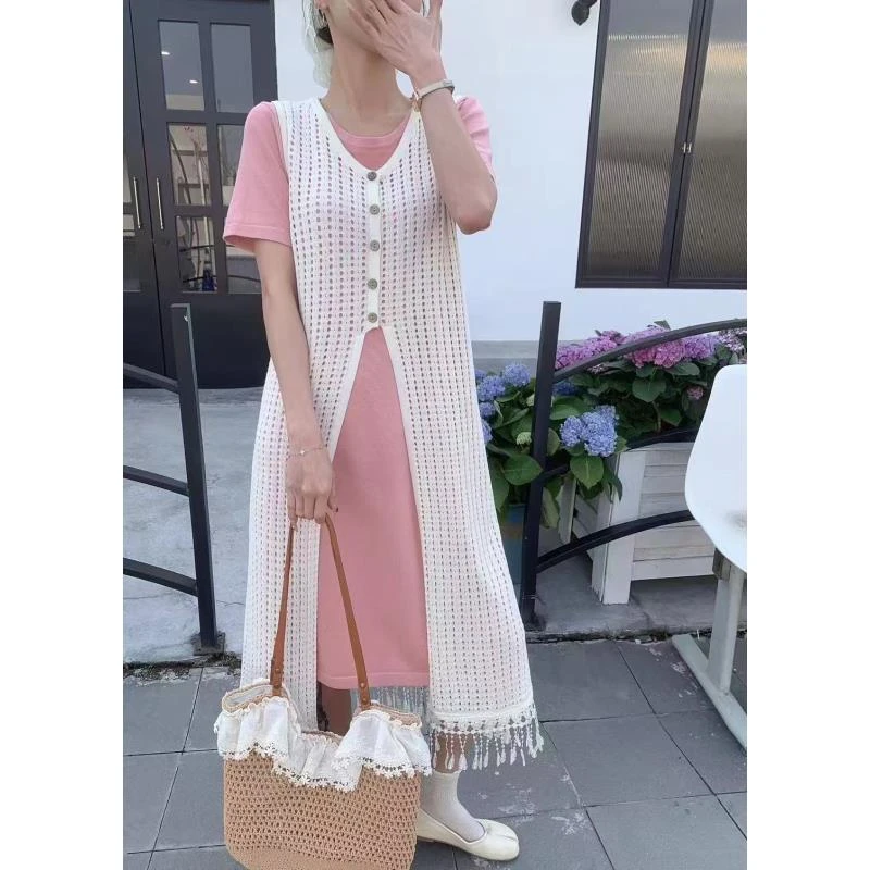 2025夏季新款高级感穿搭马甲套装时尚洋气宽松连衣裙时髦两件套女