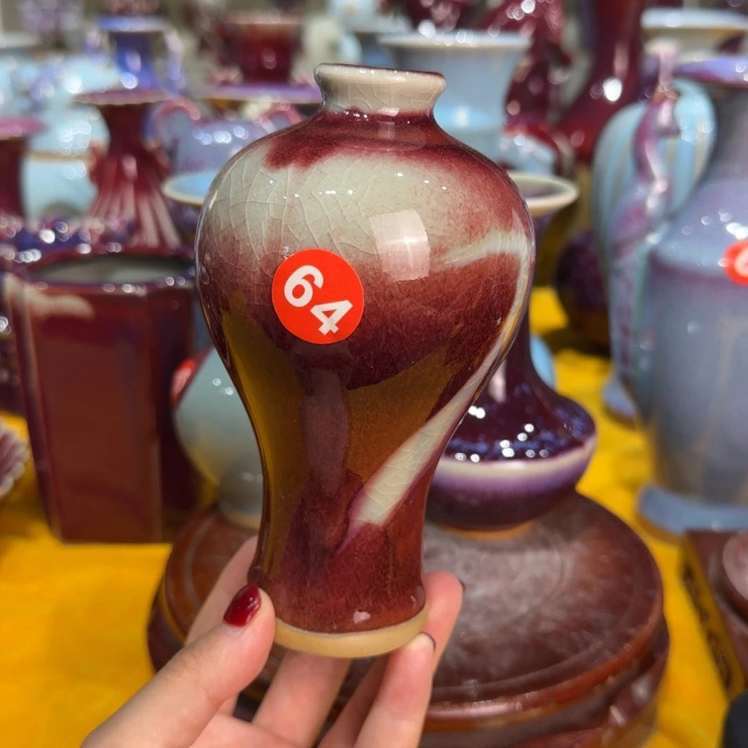 摆件瓷郑家钧窑摆件
