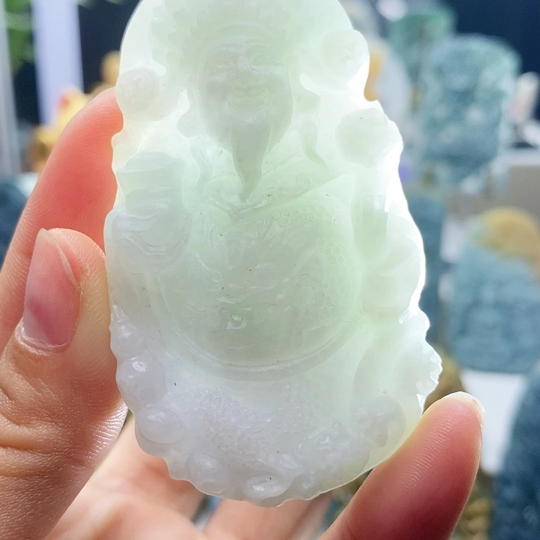 未镶嵌定制翡翠财神