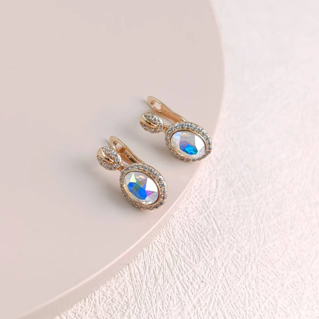 XUPING/旭平首饰 合金仿水晶耳饰 新年狂欢气质 GDJ X001016611