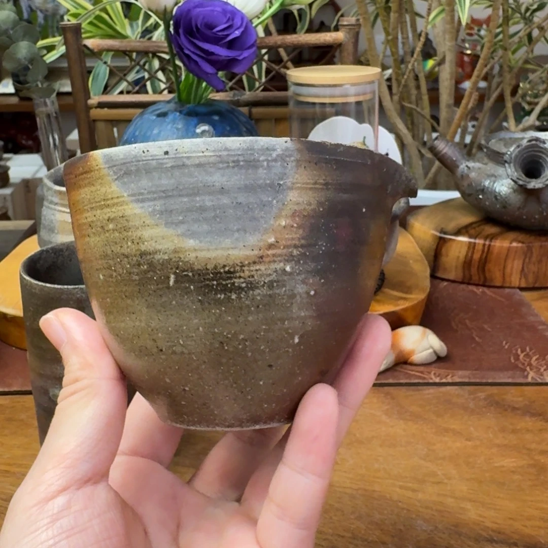 铃木美基备前烧公道杯福利一口价