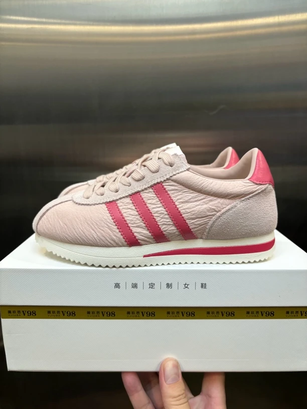 欧洲站女鞋2025新款欧货真皮贝壳头系带休闲鞋时尚运动鞋德训鞋