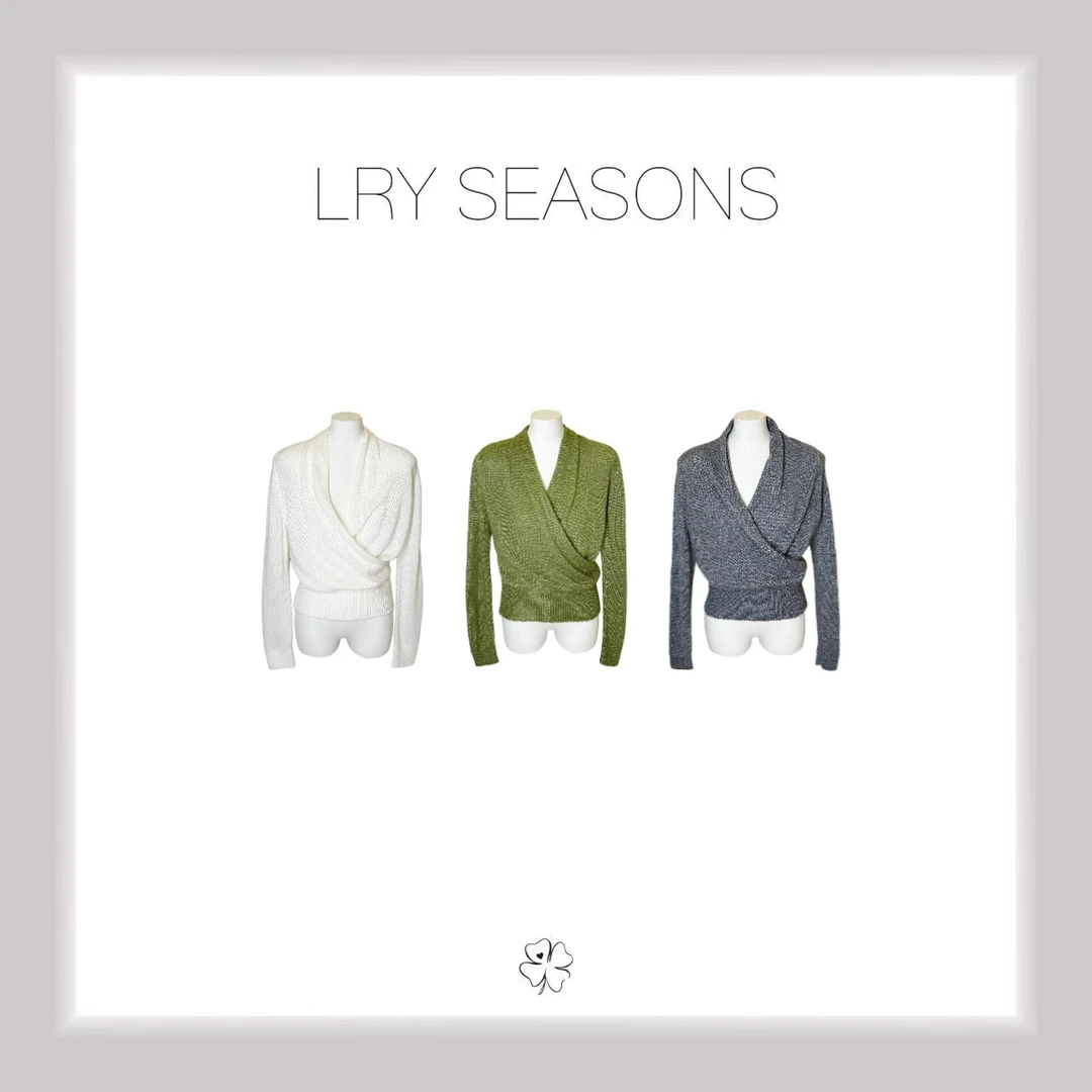 LRY SEASONS |设计感不规则交叉V领羊毛衫25612